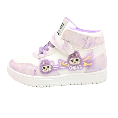 نیم بوت دخترانه مدل RO10217 رنگ سفید بنفش