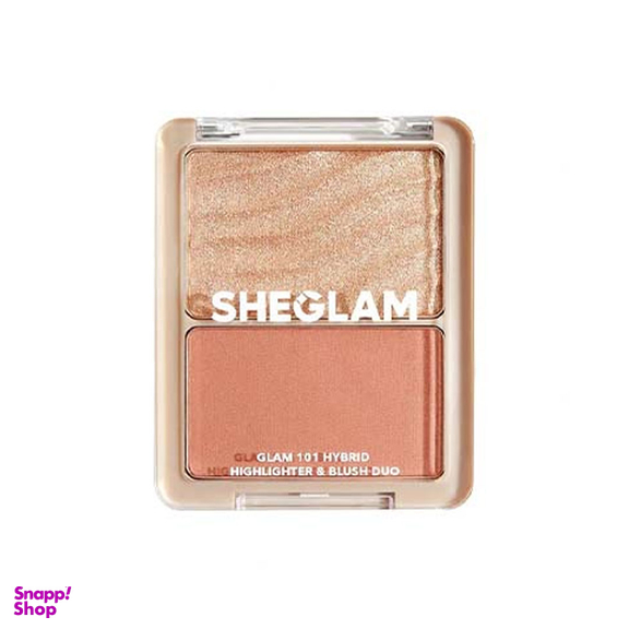 پالت هایلایتر و رژگونه شیگلم مدل Glam Hybrid شماره 101