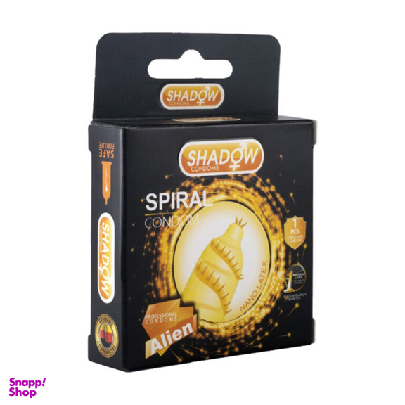 کاندوم فضایی خاردار شادو مدل Spiral بسته 1 عددی
