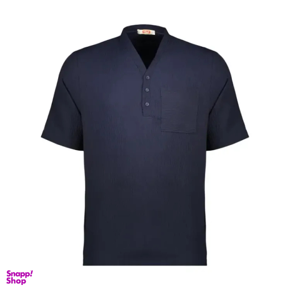 ست تیشرت و شلوارک مردانه مادر مدل تونی کد AM-MA-Toni-P رنگ سرمه ای