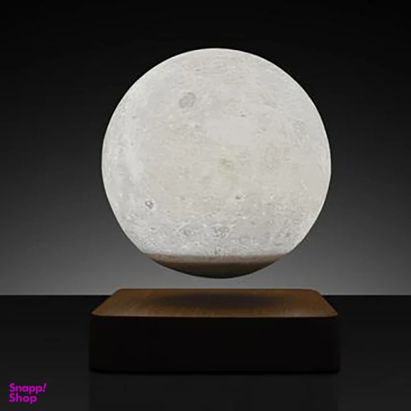 چراغ خواب کره ماه مغناطيسی معلق کد 960585 به همراه استند چوبی