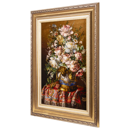 تابلو فرش دستباف سی پرشیا مدل گل در گلدان کد 903617