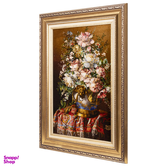 تابلو فرش دستباف سی پرشیا مدل گل در گلدان کد 903617