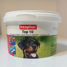 مولتی ویتامین سگ بیفار مدل تاپ تن بسته 180 عددی