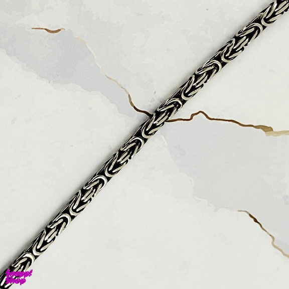 دستبند نقره مردانه گیرا مدل G00184