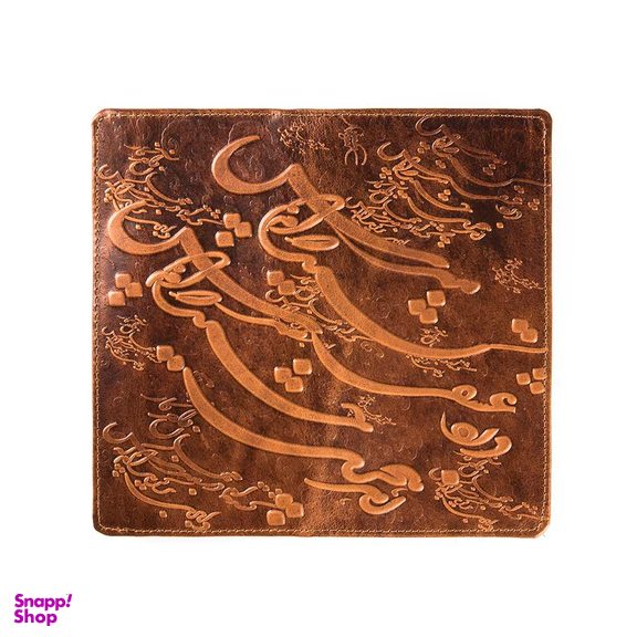 کیف پول چرم نگار طرح سیاه مشق کد 207013