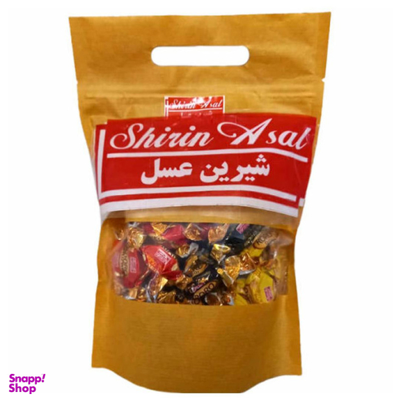 تافی مخلوط کره ای و کاکائویی رورو شیرین عسل وزن 1000 گرم