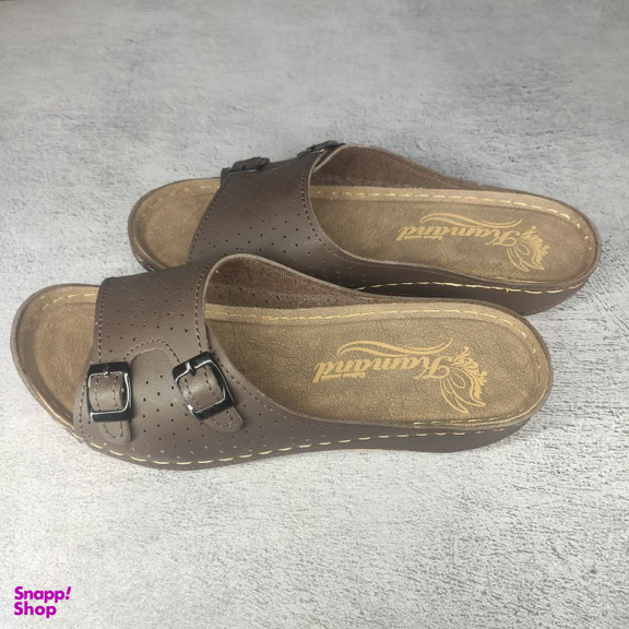 دمپایی طبی زنانه کمند مدل 109 رنگ شکلاتی