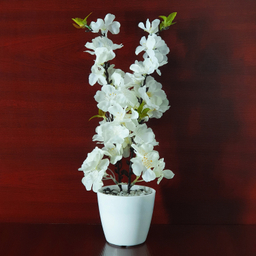 گلدان به همراه گل مصنوعی مدل بهاری