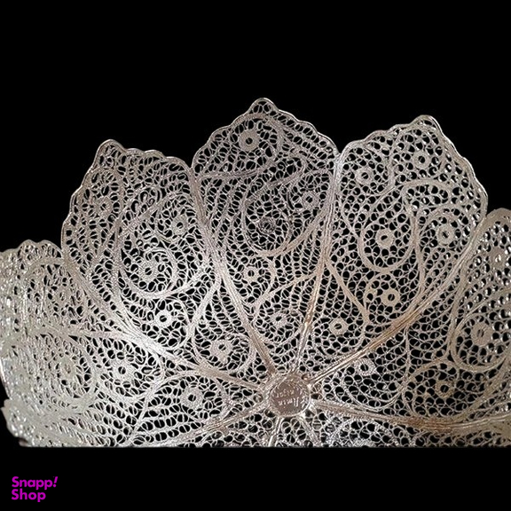 کاسه آجیل خوری ملیله کاری امین نگار کد M-10