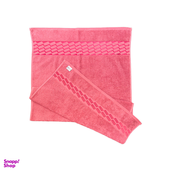 حوله حمام بهباف آذر طرح آرام سایز 100×155 سانتی متر