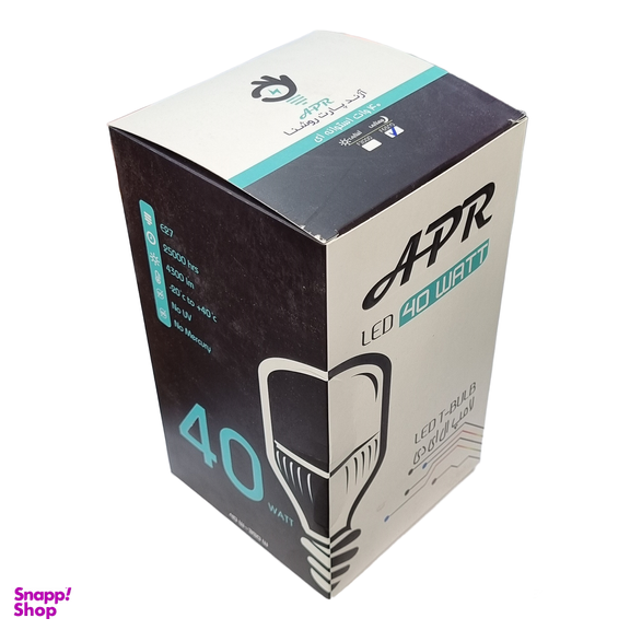 لامپ حبابی 40 وات پایه E27 آژند پارت روشنا مدل t900