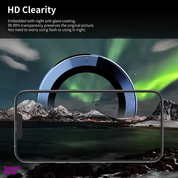 محافظ لنز دوربین بوف مدل HD-ColorLenz مناسب برای گوشی موبایل اپل Iphone 14 Pro Max / 14 Pro