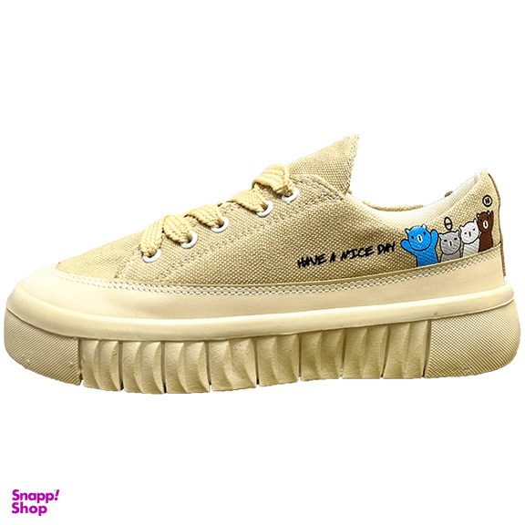 کفش زنانه مدل عروسکی کد 1108 رنگ نسکافه ای