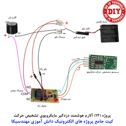 کیت آموزش الکترونیک مهندسیکا مدل 55 پروژه جامع دانش آموزی DIY+55