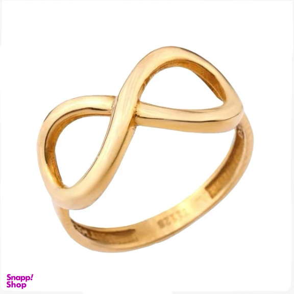 انگشتر طلا 18 عیار زنانه طرح بی نهایت کد GR01