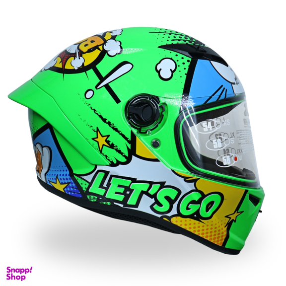 کلاه کاسکت راپیدو 982مدل let’s go رنگ سبز