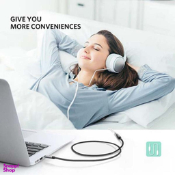 کابل افزایش صدا AUX Jack 3.5mm یوگرین کد AV118 طول 2 متر