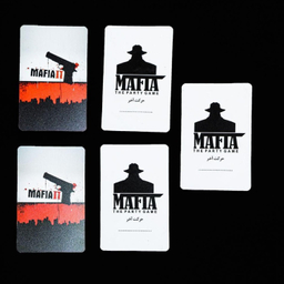 ماسک ایفای نقش به همراه 30 عدد کارت بازی pvc بسته 12 عددی