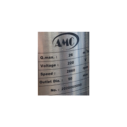 لجنکش صنعتی تک فاز 2 اسب 19 متری پروانه استیل ریخته گری فلوتردار AMC مدل 50WQCN15-15-1.5