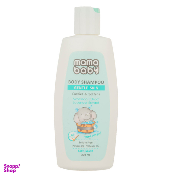 شامپو بدن کرمی نوزاد مامابیبی حجم 200 میلی لیتر بسته 2 عددی