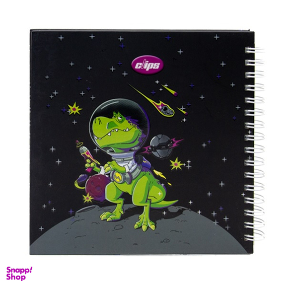 دفتر یادداشت ۸۰ برگ کلیپس طرح dino
