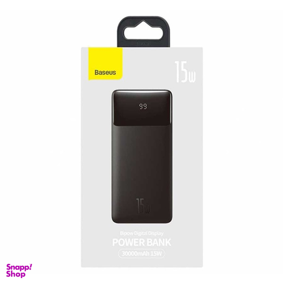 پاوربانک 15 وات بیسوس مدل PPBD050201 ظرفیت 30000 میلی آمپر ساعت