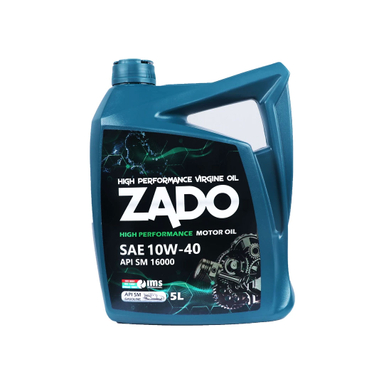روغن موتور خودرو زادو مدل SAE 10W-40-SM حجم 5 لیتر