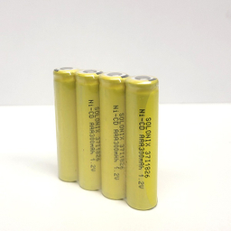 باتری نیم قلمی قابل شارژ سولونیکس Ni-CD مدل صنعتی 300mAh سرتخت مجموعه 20 عددی