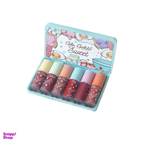 رژ لب مایع Color Castile کد 2 مجموعه 6 عددی