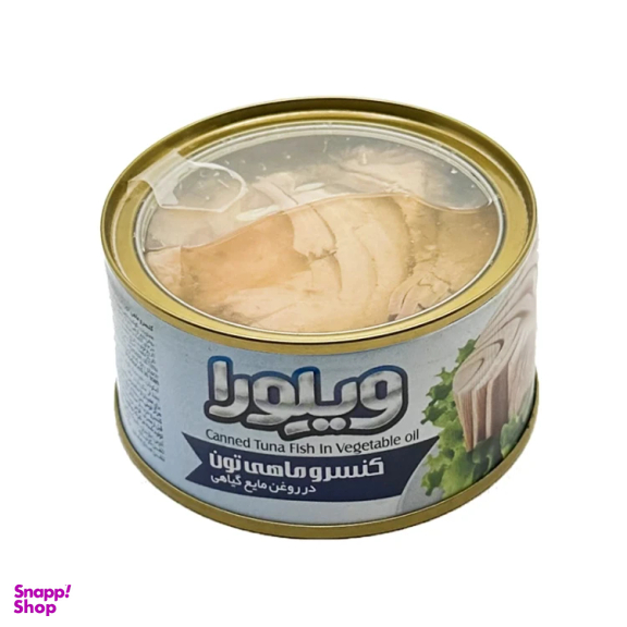کنسرو ماهی تن در روغن گیاهی ویلورا بسته 8 عددی