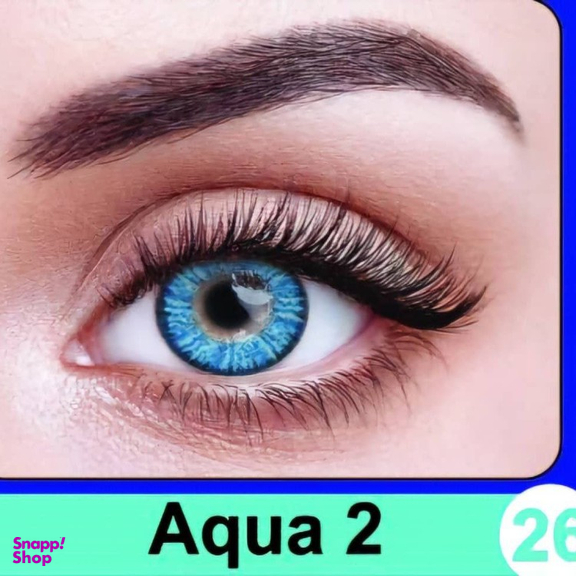 لنز چشم سالیانه نیوویژن رنگ Aque 2 شماره 26