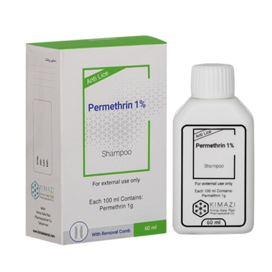 شامپو مو ضد شپش کیمیا کالای رازی مدل پرمترا حجم 60 میلی‌ لیتر