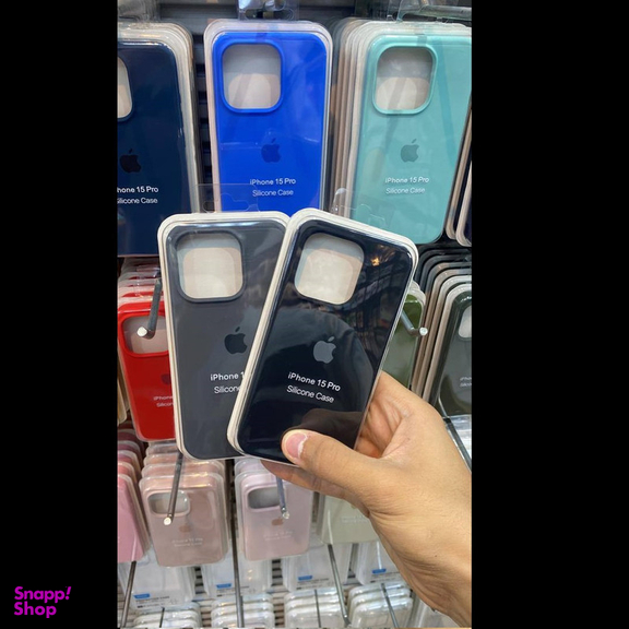 کاور گوشی موبایل مدل سیلیکونی بدون محافظ لنز مناسب اپل iPhone 15 Pro Max