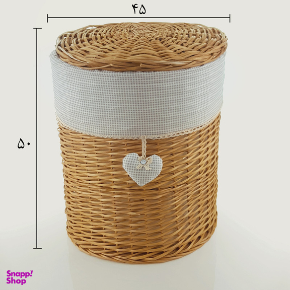 سبد رخت چرک مدل استوانه ای کد SLH-L