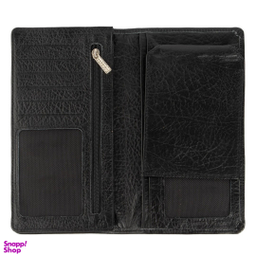 کیف پول پالتویی مردانه چرم کروکو مدل کابوی