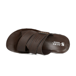 دمپایی مردانه شیما مدل سحاب رنگ قهوه ای