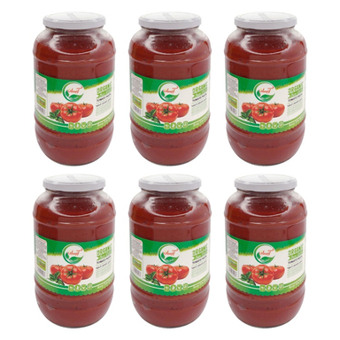 رب گوجه فرنگی طبیعی سان آیسان وزن 1500 گرم بسته 6 عددی