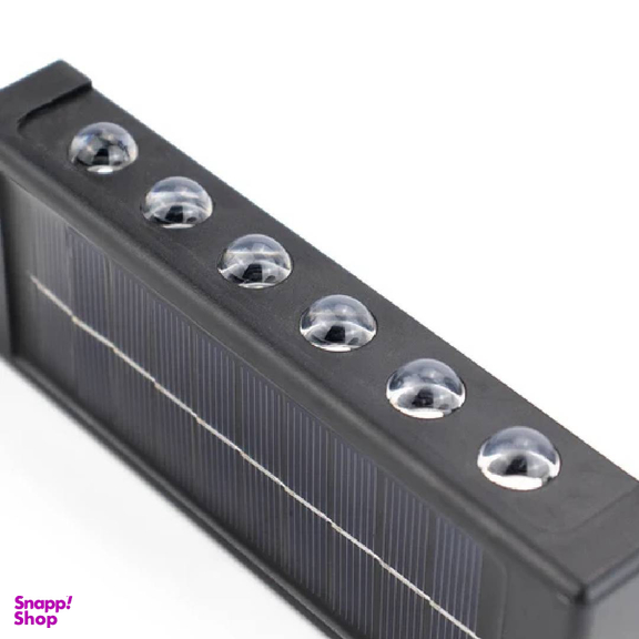 چراغ دیواری خورشیدی دوطرفه سولونیکس مدل 12 LED مجموعه 2 عددی