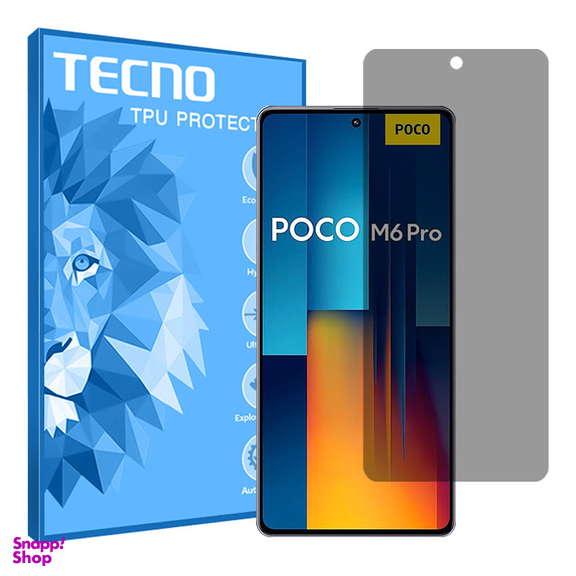 محافظ صفحه نمایش حریم شخصی تکنو مدل Resistant مناسب گوشی موبایل شیائومی Poco M6 Pro