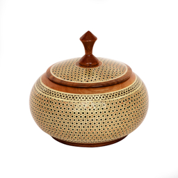 قندان خاتم کاری خادم ملت  کد 1129