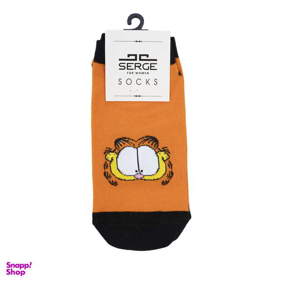 جوراب ساق کوتاه زنانه سرژه مدل 255162 رنگ نارنجی