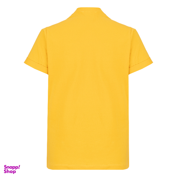 ست تیشرت و شلوار راحتی زنانه مدل Smile کد 1027/1 رنگ زرد