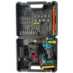 پیچ گوشتی شارژی چکشی جاب مدل JB-8800 GRE مجموعه 45 عددی