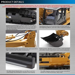 ماشین بازی کنترلی هوینا مدل HUINA 1510 RC Excavator