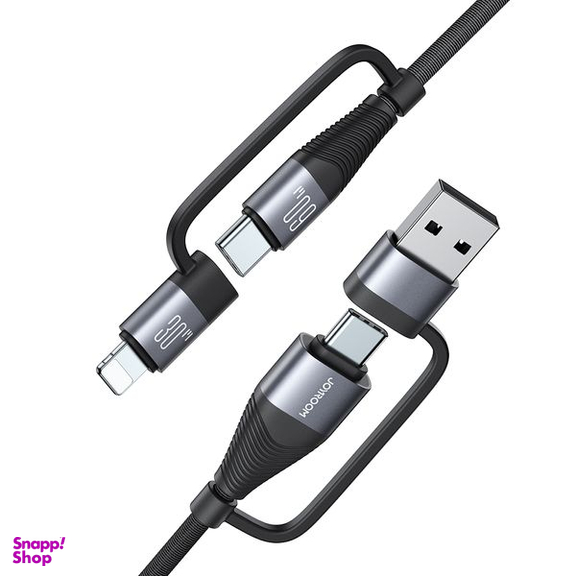کابل تبدیل USB/USB-C به لایتنینگ/USB-C جوی روم مدل SA37-2T2 طول 1.2 متر