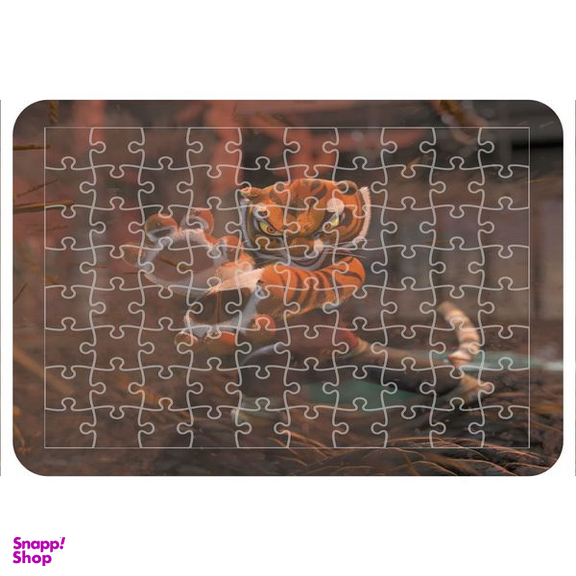 پازل 54 تکه اطلس آبی طرح کارتون پاندا کونگ فو کار مدل P1876