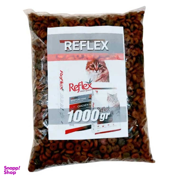 غذای خشک گربه فله مدل رفلکس مرغ و برنج وزن 1 کیلوگرم