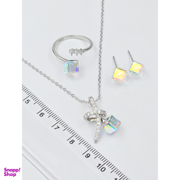 سرویس نقره زنانه طرح Swarovski کد DD777