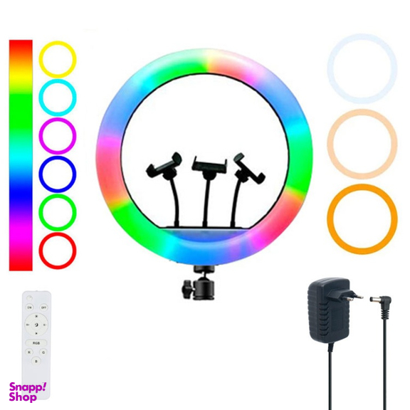 رینگ لایت 22 اینچ روس مدل RGB LED 3D-56